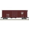 40′ Postwar Boxcar with 8′ Door - Ready to Run - Master(R) -- Pennsylvania Railroad 71426 (Tuscan, white, Plain Keystone, U-