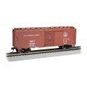 Steam-Era 40′ Steel Boxcar - Ready to Run - Silver Series(R) -- Baltimore & Ohio 46796 (Boxcar Red, 13 States Logo), HO, Bachm