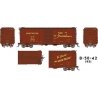 UP Class B-50-42 40′ Boxcar 6-Pack - Ready to Run -- Union Pacific Set 1 (1951 As-Delivered, Boxcar Red, Streamliners Slogan)