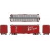 GN 40′ 12-Panel Boxcar w/Late Improved Dreadnaught Ends - Ready to Run -- Great Northern (Chinese Red, silver, black, white, L