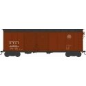 X31 Double-Door Round Flush Roof Boxcar - Ready to Run -- Detroit, Toledo & Ironton 12190 (Blt. 9-37 Repack 8-54, Boxcar Red, bl
