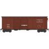 X31 B2 Double-Door Round Flush Roof Boxcar - Ready to Run -- Norfolk & Western 49222 (Blt. 12-36 Repack 3-47, Boxcar Red)