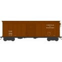 X31 B1 Double-Door Round Flush Roof Boxcar - Ready to Run -- Norfolk & Western 46452 (Blt. 4-39 Repack 3-47, Boxcar Red), HO, Bo