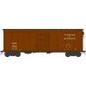 X31 B1 Double-Door Round Flush Roof Boxcar - Ready to Run -- Norfolk & Western 46452 (Blt. 4-39 Repack 3-47, Boxcar Red)