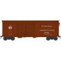 X31B Double-Door Round Flush Roof Boxcar - Ready to Run -- Pennsylvania Railroad 61860 (Blt. 5-36 Repack 3-43, Tuscan, Circle Ke