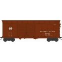 X31F Double-Door Turtle-Roof Boxcar - Ready to Run -- Pennsylvania Railroad 81502 (Blt. 6-34 Repack 9-48, Tuscan, Circle Keyston