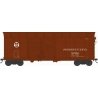 X31F Double-Door Turtle-Roof Boxcar - Ready to Run -- Pennsylvania Railroad 81502 (Blt. 6-34 Repack 9-48, Tuscan, Circle Keyston