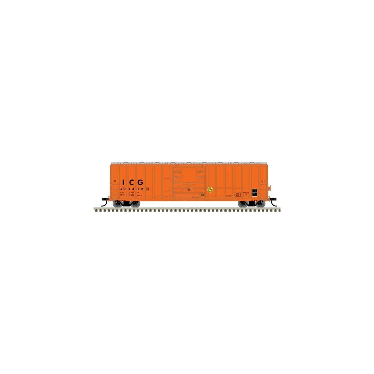 Berwick 50′ Boxcar - Ready to Run - Master(R) -- Illinois Central Gulf 501372 (orange, black)