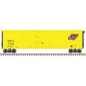 50′ Plug-Door Boxcar - Ready to Run - Master(R) -- Chicago & North Western MSTL 2004 (yellow, black, red), HO, Atlas Model Rai