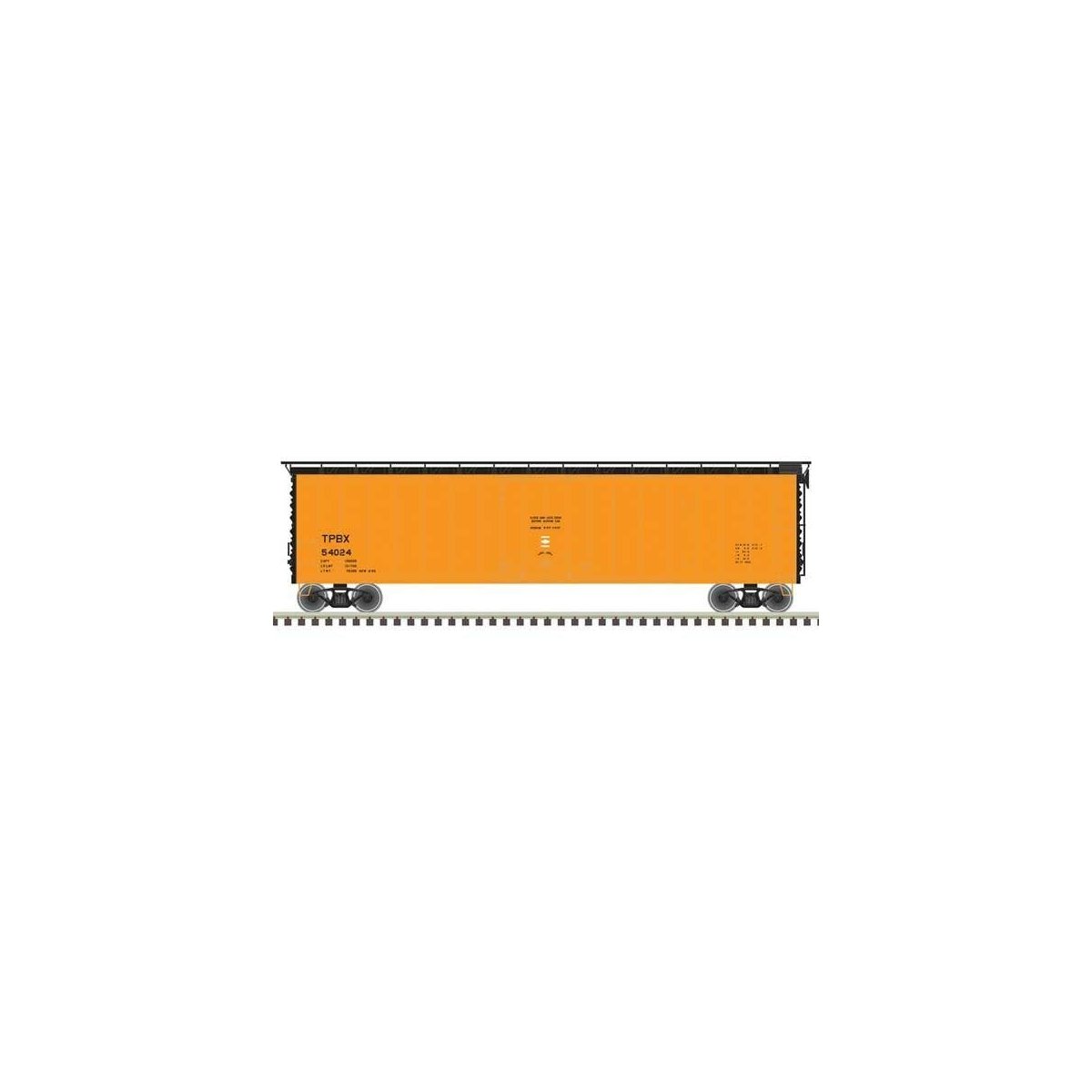 50′ Plug-Door Boxcar - Ready to Run - Master(R) -- TPBX 54052 (orange, Boxcar Red)