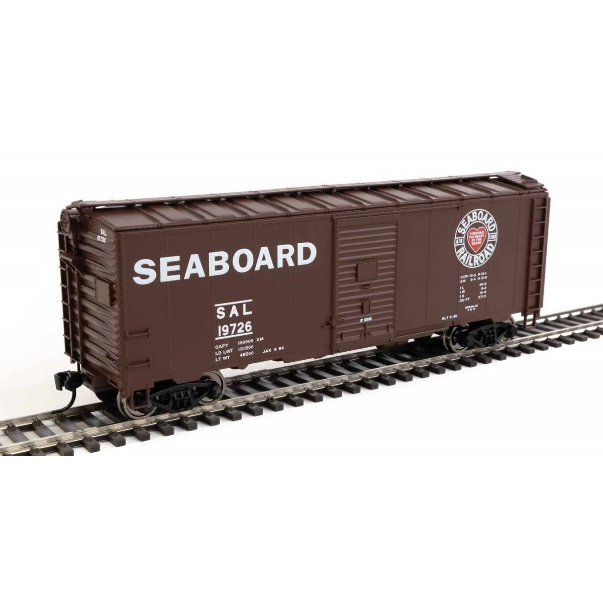 40′ AAR Modified 1937 Boxcar - Ready to Run -- Seaboard Air Line 19707