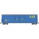 Evans 53Õ Double-Plug-Door Boxcar - Ready to Run -- CSX 190840 (blue, yellow)