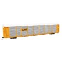 89′ Thrall Bi-Level Auto Carrier - Ready To Run -- Canadian National GTW 504121
