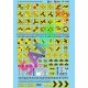Sign Decal Set -- Misc. Road Signs, Parking Signs & Clearance Signs, HO, Microscale Industries Inc 871430