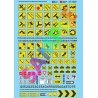 Sign Decal Set -- Misc. Road Signs, Parking Signs & Clearance Signs, HO, Microscale Industries Inc 871430