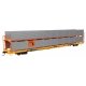 89′ Flatcar w/Bi-Level Shielded Auto Rack - Ready to Run -- Illinois Central Gulf Rack / Trailer-Train Flatcar TTBX 965515