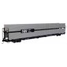 89′ Flatcar w/Bi-Level Shielded Auto Rack - Ready to Run -- Norfolk & Western Rack & Flatcar 412053, HO, WalthersMainline 8124