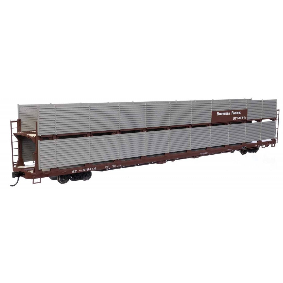 89′ Flatcar w/Bi-Level Shielded Auto Rack - Ready to Run -- Southern Pacific(TM) Rack / Flatcar 515444