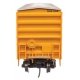 50′ ACF Exterior Post Boxcar - Ready to Run -- Mississippi Export Railroad MSE 863 (yellow, black, white)